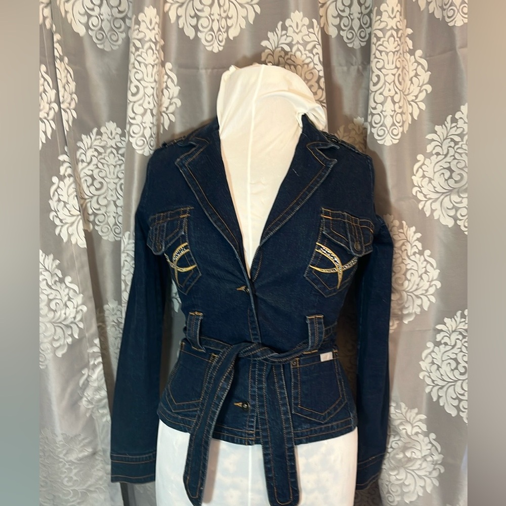 Y2K Baby Phat denim size Large women’s jacket in excellent condition